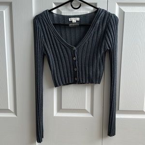 Aero crop knit sweater